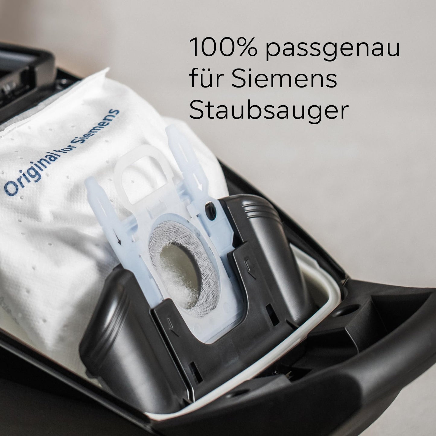Siemens 16x Staubsaugerbeutel powerProtect Typ G ALL VZ16GALL, 99,9% Feinstaubfilterung, höhere Reinigungsleistung, 50% längere Nutzungsdauer, passend für alle Reihen außer VS08 und VS01