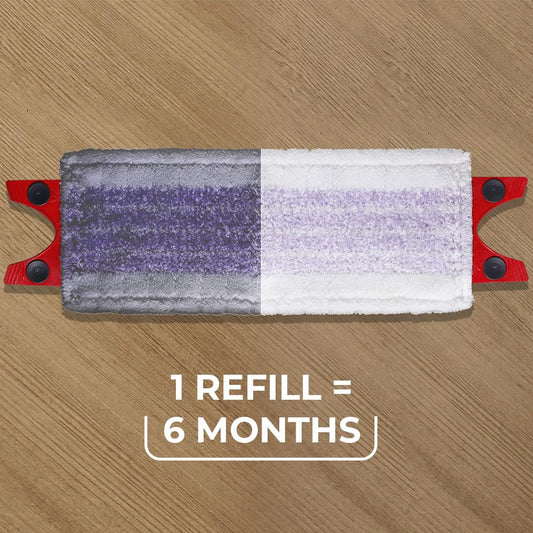 Vileda Ultramax Care Komplett Set, Bodenwischer Wischmopp mit Stiel | Eimer mit PowerPresse | Für empfindliche Böden | 100% recycelte Mikrofaser* | Schnell getrockneter Boden