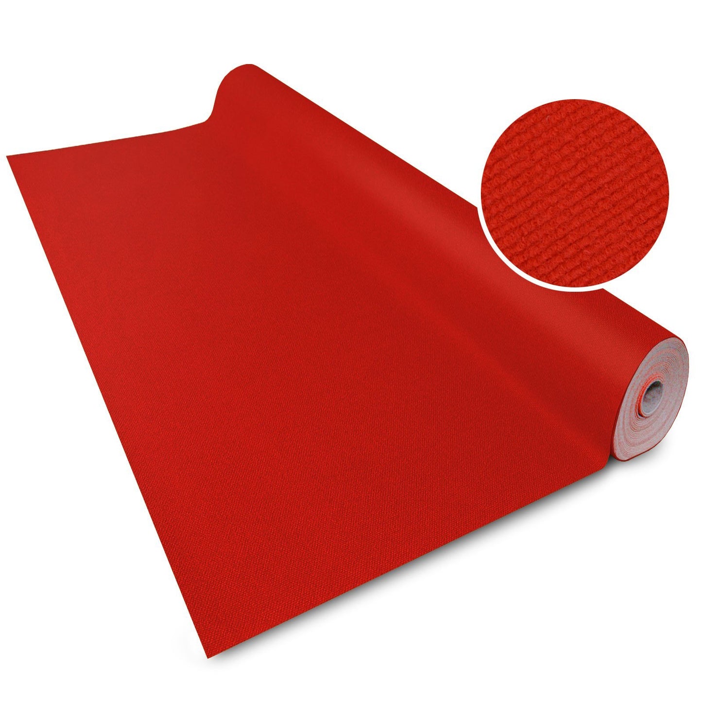 Floordirekt Roter Teppich 100 x 600 cm - VIP Läufer Event Teppich Premierenteppich Empfangsteppich Messeteppich Hochzeitsteppich - Wunschmaß