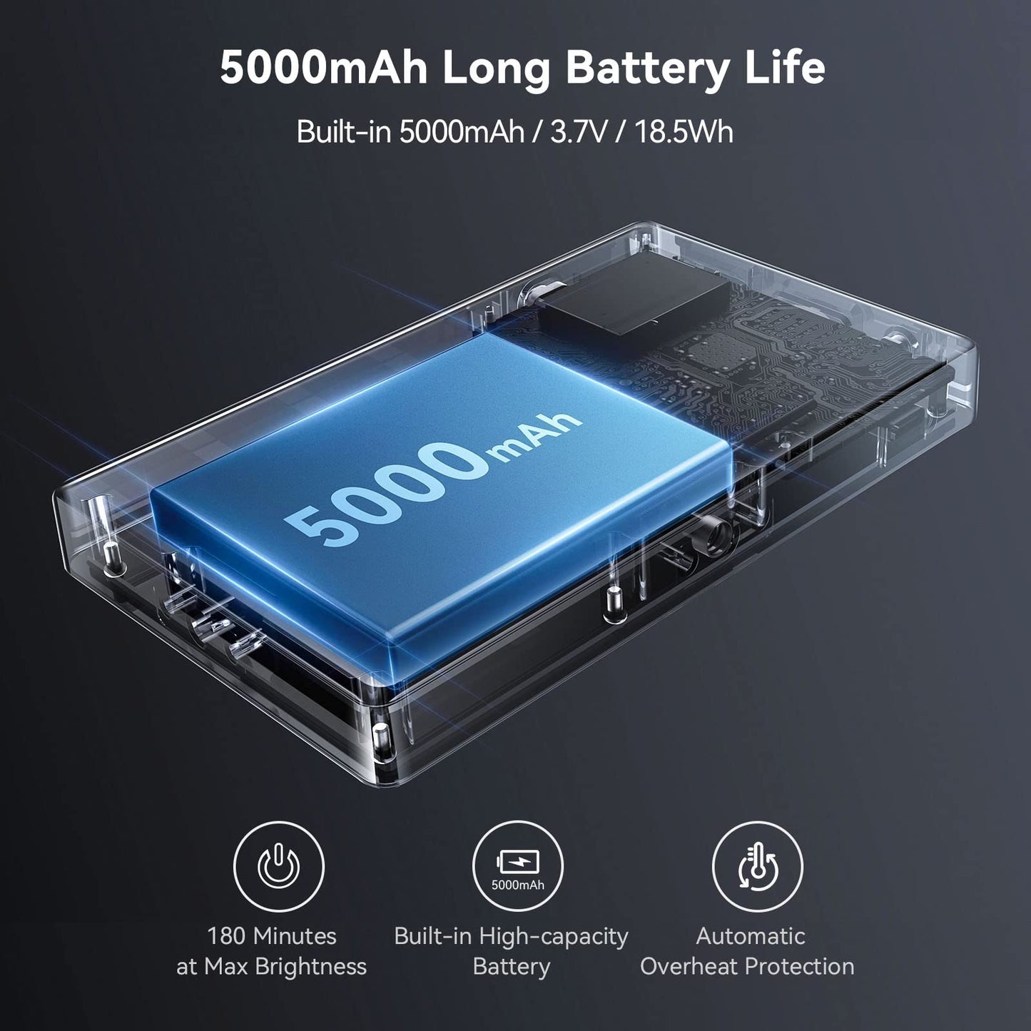 SMALLRIG Led Videoleuchte RGB, 5000mAh Fotolicht mit OLED-Bildschirm, Cold Shoe Mount und Diffusor, 1500Lux@0.3m 2500K-8500K Ganzmetallkamera-Dauerlicht mit 12 Lichteffekte, RM120-3808