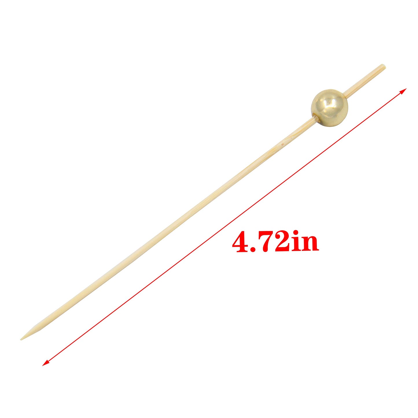 200 Cocktail Stick Cocktailspieße Spieße Holz Zahnstocher Fruchtstangen Bambus Picks Food Sticks 12cm