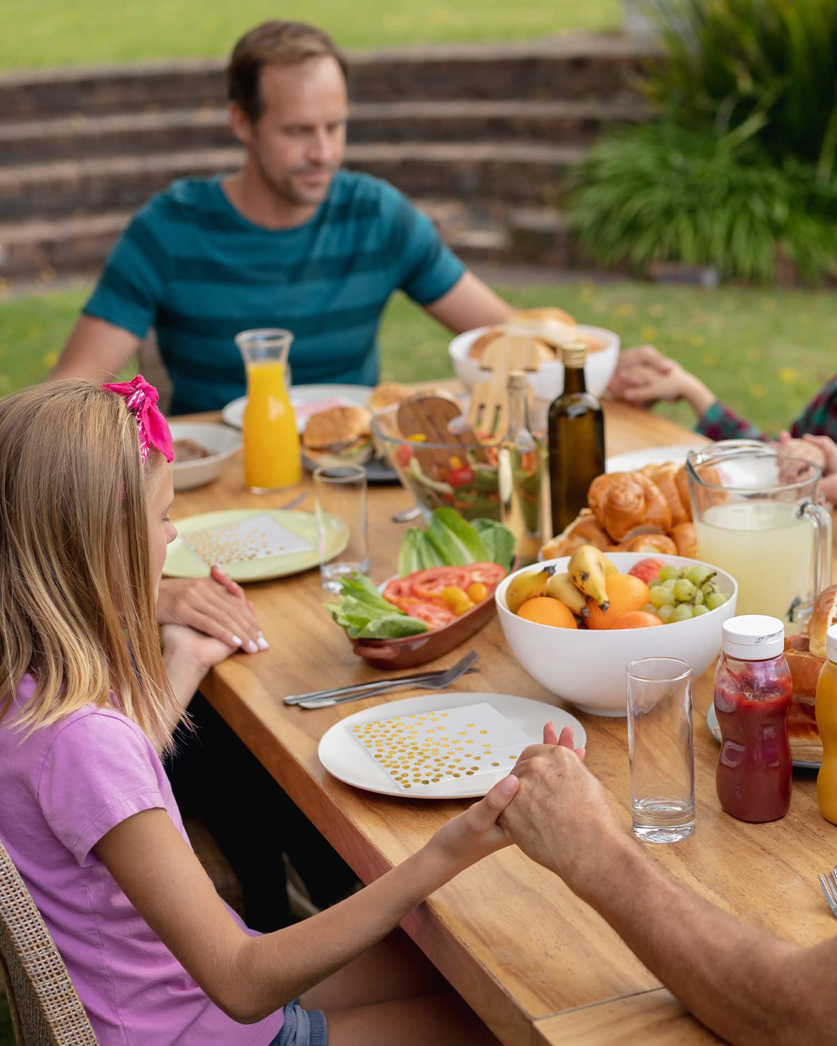 60 Stücke Servietten Gold Dots,3-lagig Golden Foiled Papierservietten Paper Napkins,Servietten weiß für Deko Party,Geburtstag, Hochzeit