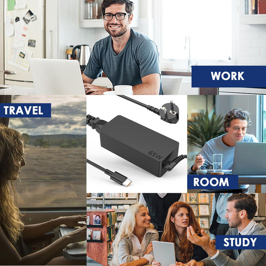 65W USB C Laptop Netzteil Ladekabel für Lenovo Thinkpad X13 Z13 T14s T14 E16 E15 E14 L15 L14 L13 P14s P15s P16s Gen1/2/3 /4, X1 Carbon Gen10/11/9,Yoga Ladegerät Power AC Adapter