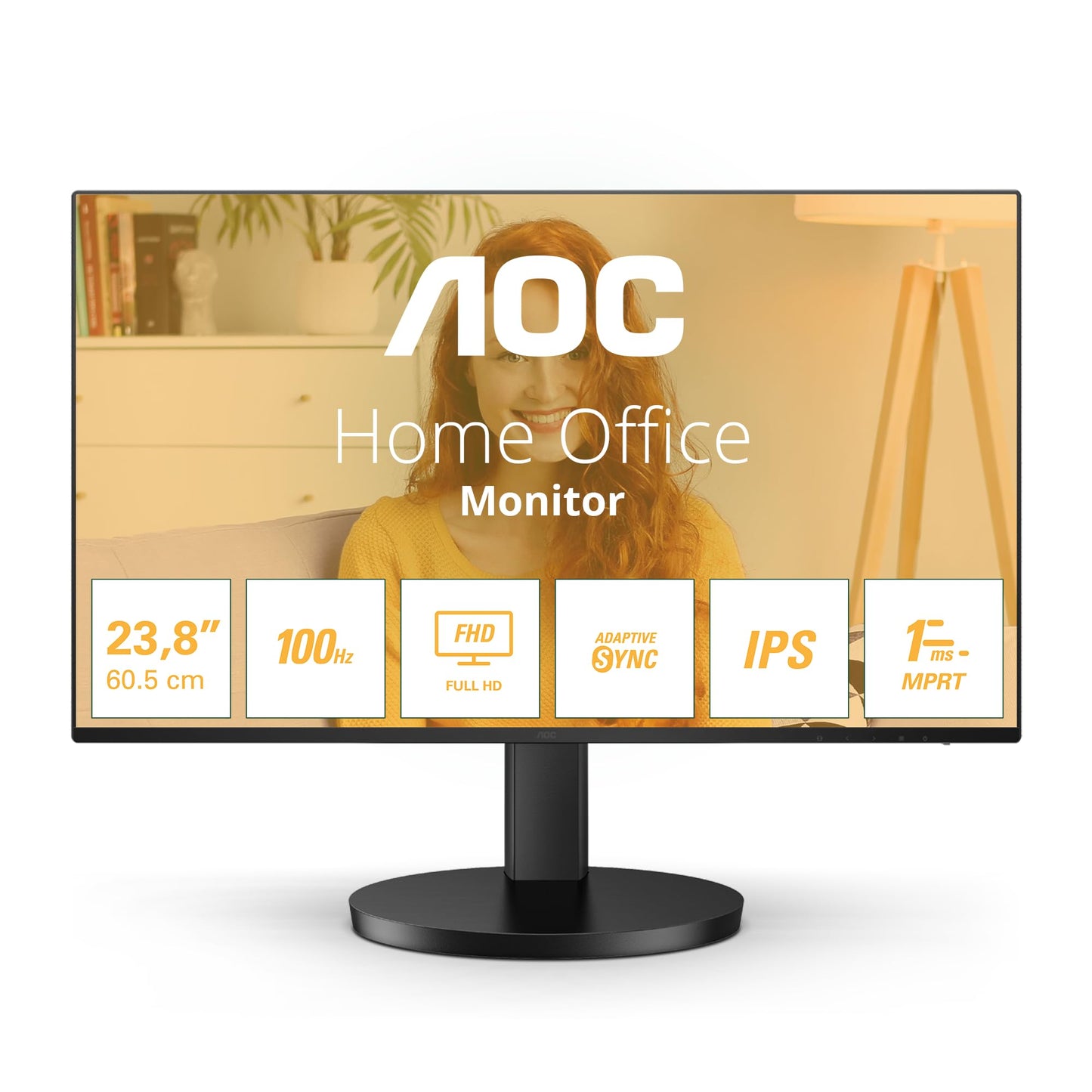 AOC 24B3HA2 - 24 Zoll Full HD Monitor, eingeb. Lautsprecher (1920x1080, 100 Hz, VGA, HDMI 1.4) schwarz
