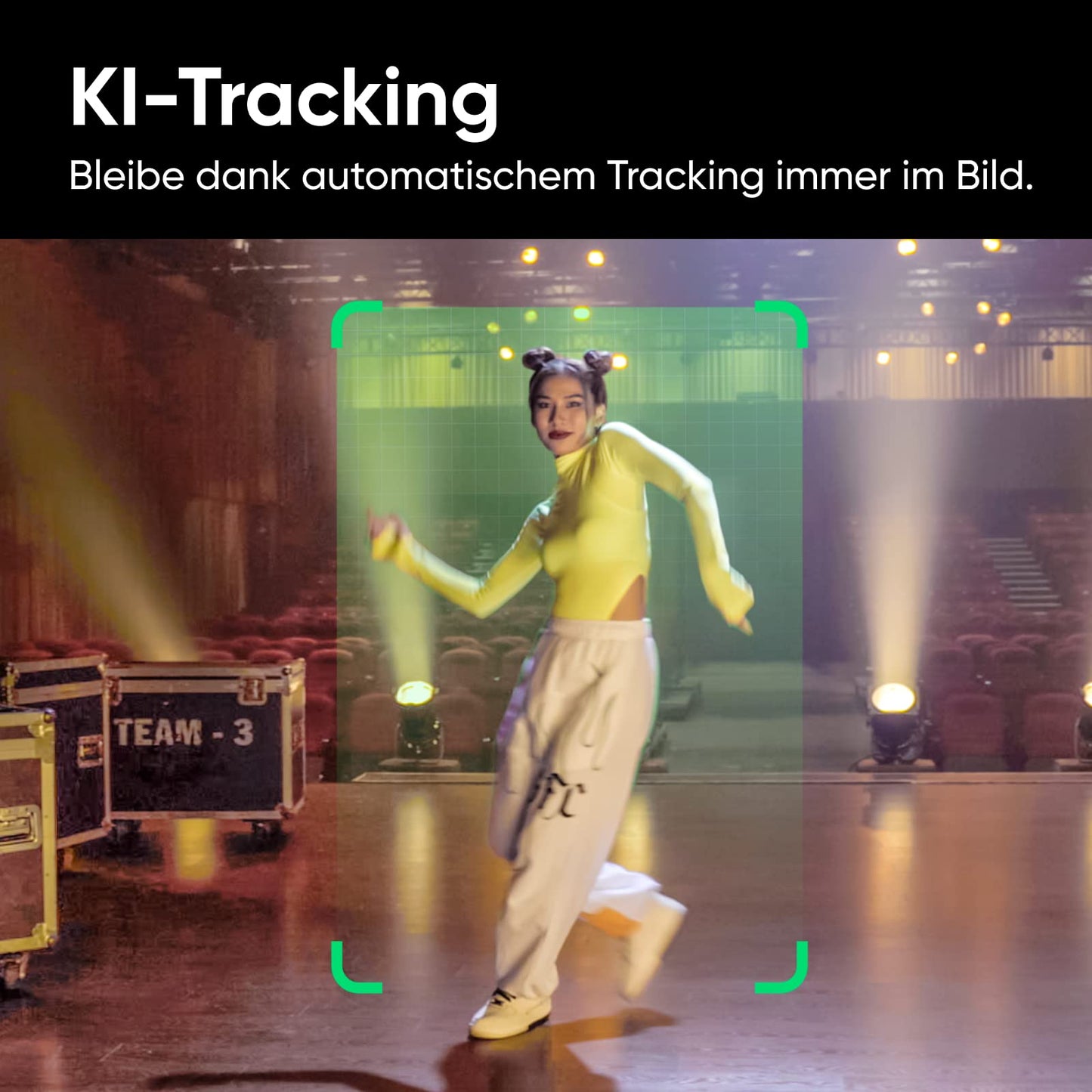 Insta360 Link Stativ-Kit PTZ 4K Webcam mit 1/2"-Sensor, KI-Tracking, Gestensteuerung, HDR, Mikrofonen mit Rauschunterdrückung, Spezialmodi, Webcam für Laptop, Videokamera für Videokonferenzen