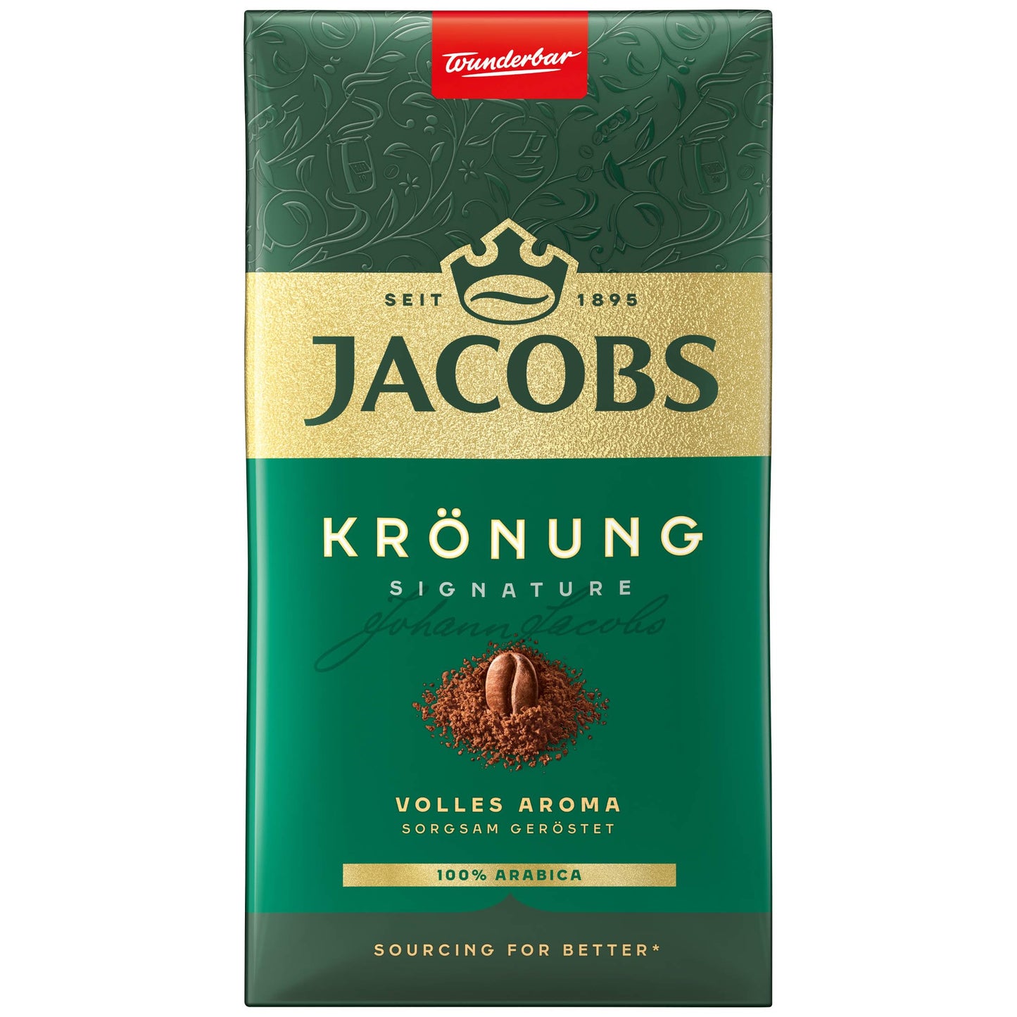 Jacobs Filterkaffee Krönung Klassisch, gemahlener Kaffee, 12er Pack (12 x 500 g)