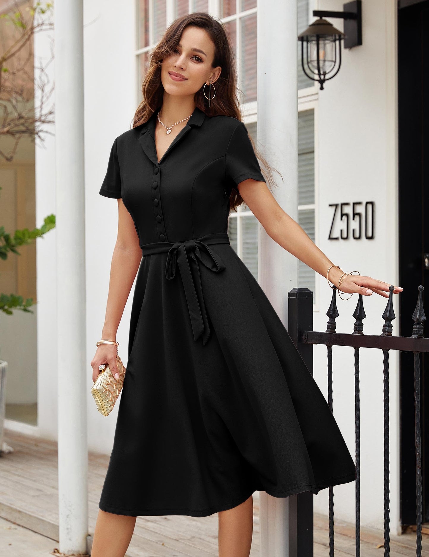 Wedtrend Petticoat Abendkleid Fasching Kleid Vintage Damen Rockabilly Kleider Damen Kleider Damen Große Größen WTP30001 Black 3XL