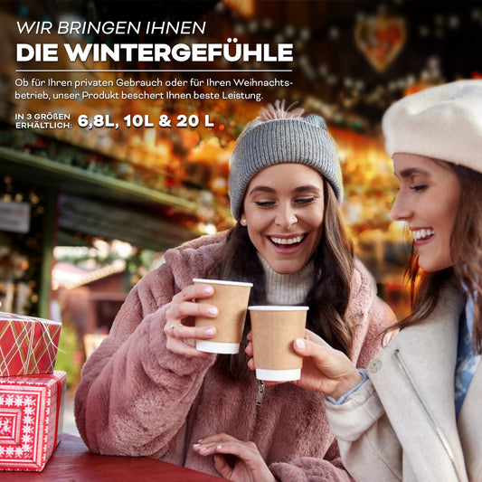 TRESKO® Glühweinkocher 10L / 1500W Einkochautomat aus Edelstahl Glühweinkessel Glühweinautomat Heißgetränkeautomat Heißwasserspender