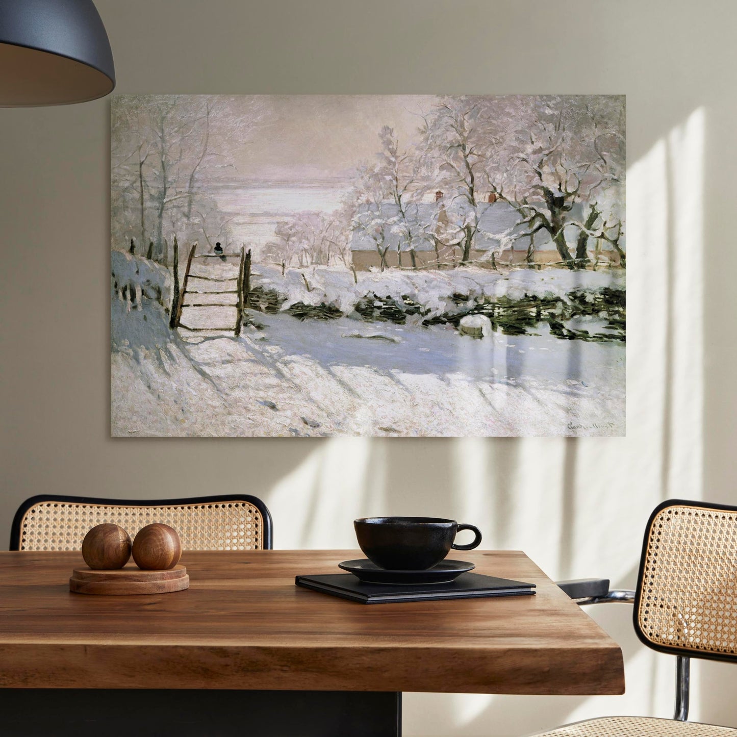 murando HandArt Claude Monet 120x80 cm 1 tlg - Wand Deko Vlies Leinwand Bilder Groß Wanddeko Wohnzimmer Schlafzimmer Kunstdrucke Abstrakt l-G-10002-b-a