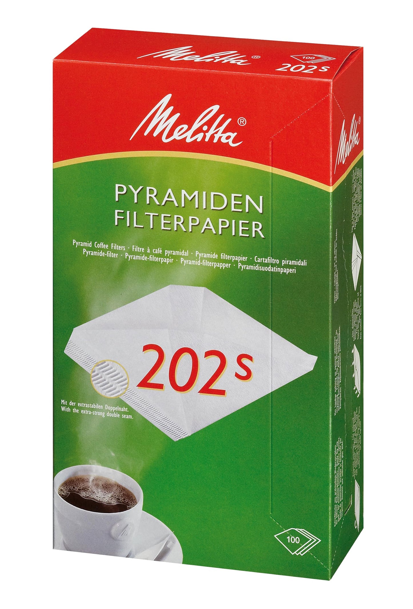 Melitta Professional Pyramidenfilterpapier Pa SF 202 S