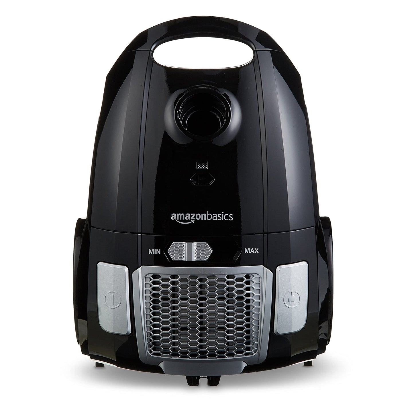 Amazon Basics Staubsauger mit Beutel, leistungsstark, für Hart- und Teppichböden, HEPA-Filter, mit Geschwindigkeitskontrolle, 700 W, 3.0 L, EU, Schwarz