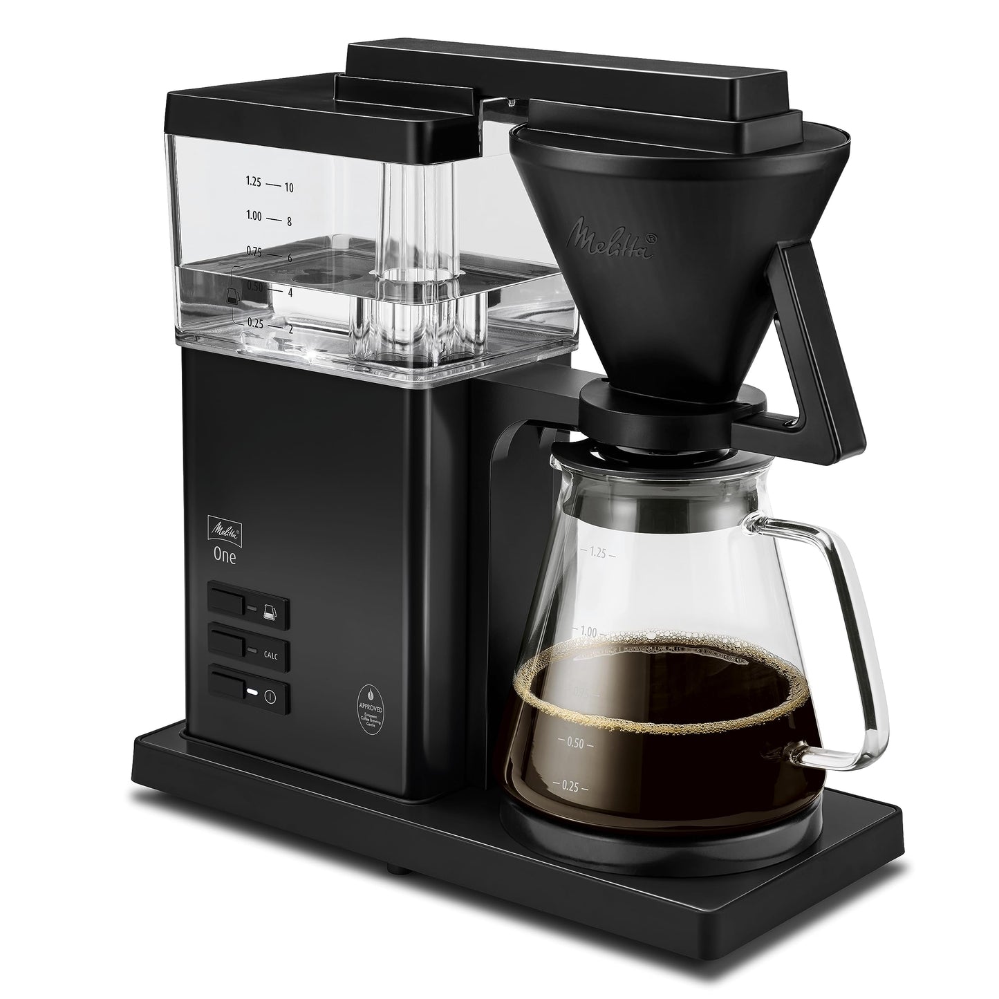 Melitta One Filterkaffeemaschine, Pure Black