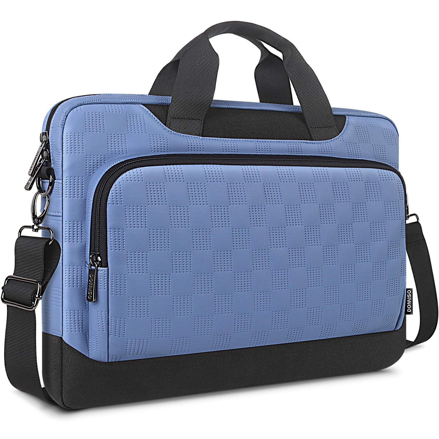 DOMISO 17 Zoll Laptop Tasche 17,3 Zoll Laptop Aktenkoffer wasserdicht 17 Zoll Laptop Tasche für Männer Frauen Business Büromaschine Arbeit Computertasche 17 Zoll einstellbar Messenger Bag, Blau