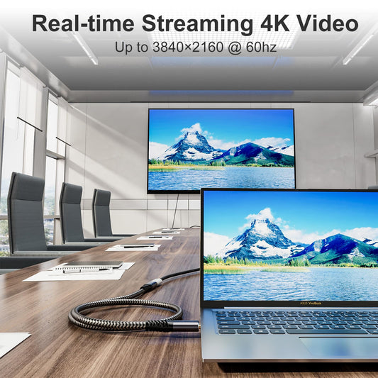 CAKOBLE USB C Verlängerung 5m, 20Gbps 100W/5A USB C Buchse auf USB Stecker USB C Kabel Verlängerung, Unterstützt USB 3.2,USB 3.1,4K@60Hz USB 3.2 Verlängerung Kompatibel Hub/MacBook/USB C ladegerät