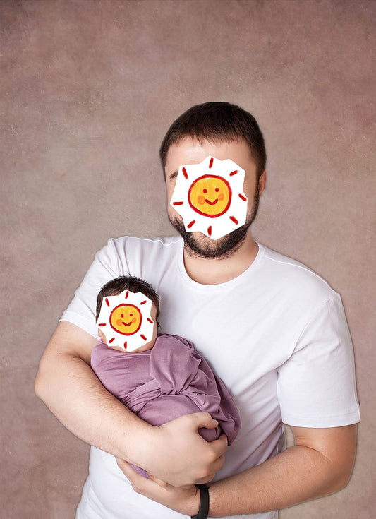 WaW 1,5x2,2m Hellbraun Mottled Fotohintergrund Stoff, Subtile Unregelmäßige Punkte für Shabby Vintage Fotostudios, Kinder Neugeborenen Fotografie