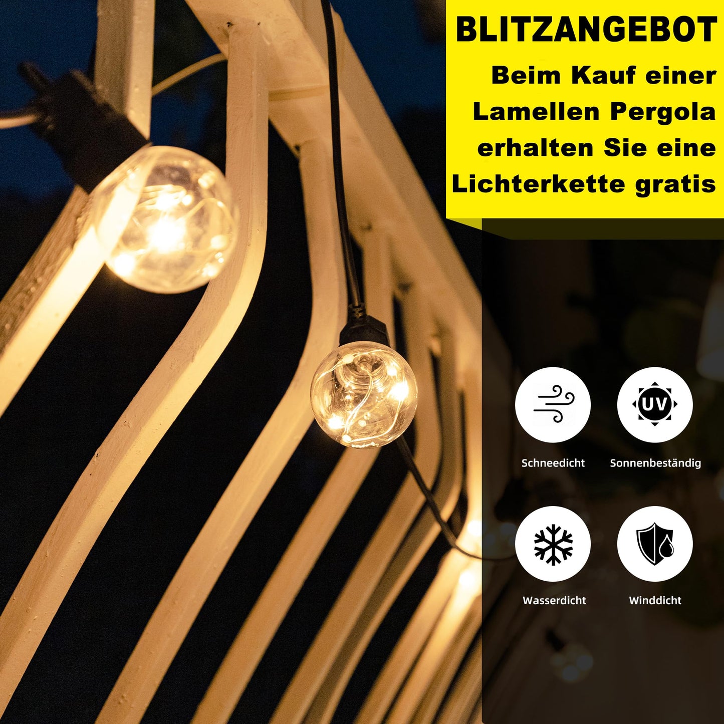 PURPLE LEAF Pergola 3.3 x 4 m mit Lamellendach Terrassenüberdachung Hardtop Pavillon Wasserdicht Stabil Winterfest Freistehend Verstellbaren Aluminium-Lamellen, Grau