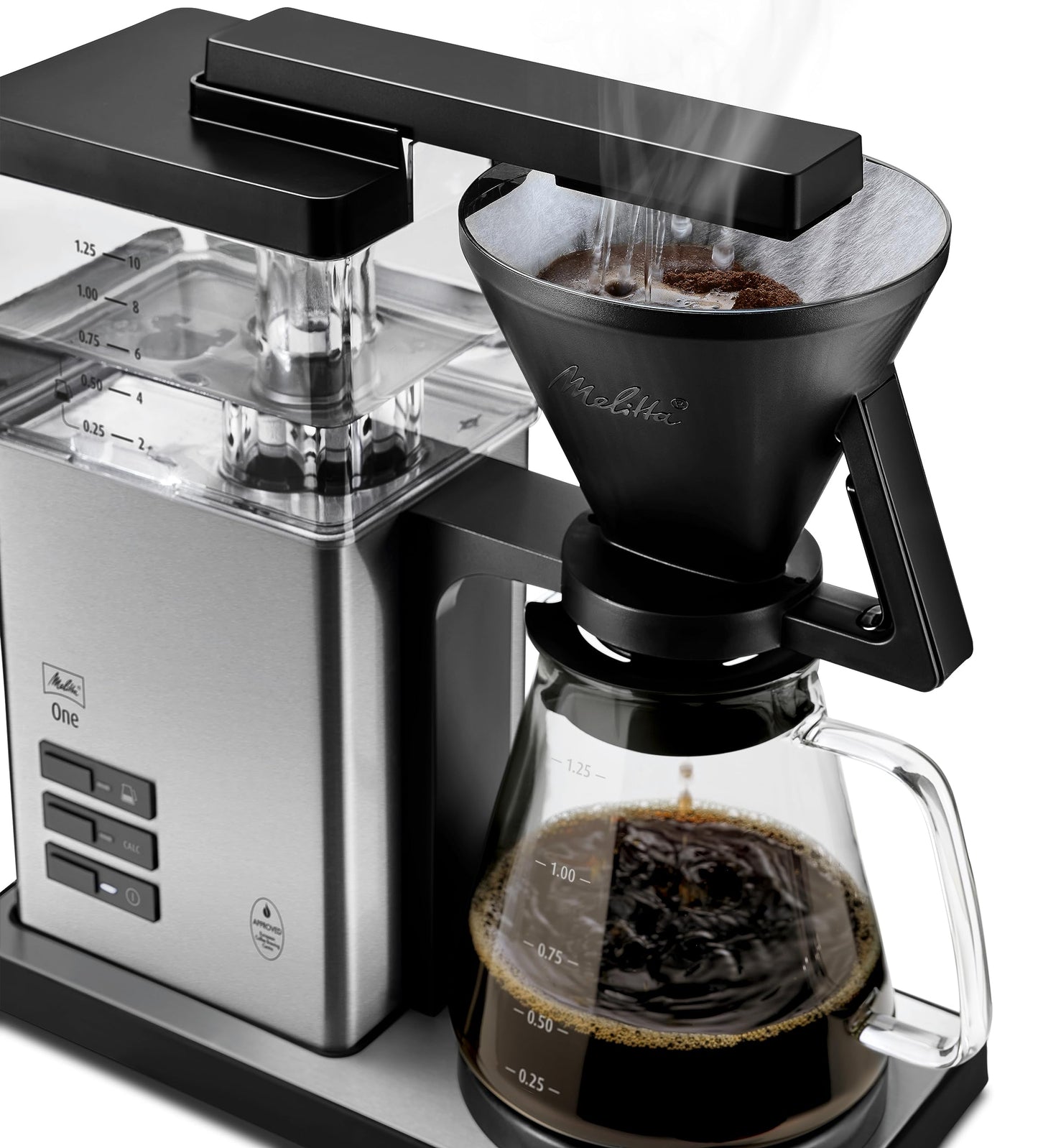 Melitta One Filterkaffeemaschine, Edelstahl