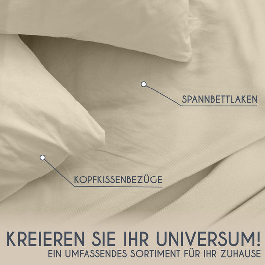 Dreamzie Kissenbezug 40 x 80 Renforcé Baumwolle (2er-Set) - Weiss - Dicht gewebt mit 57 Fäden/cm² - Kissenbezug 40x80 cm - Oeko Tex Zertifiziert