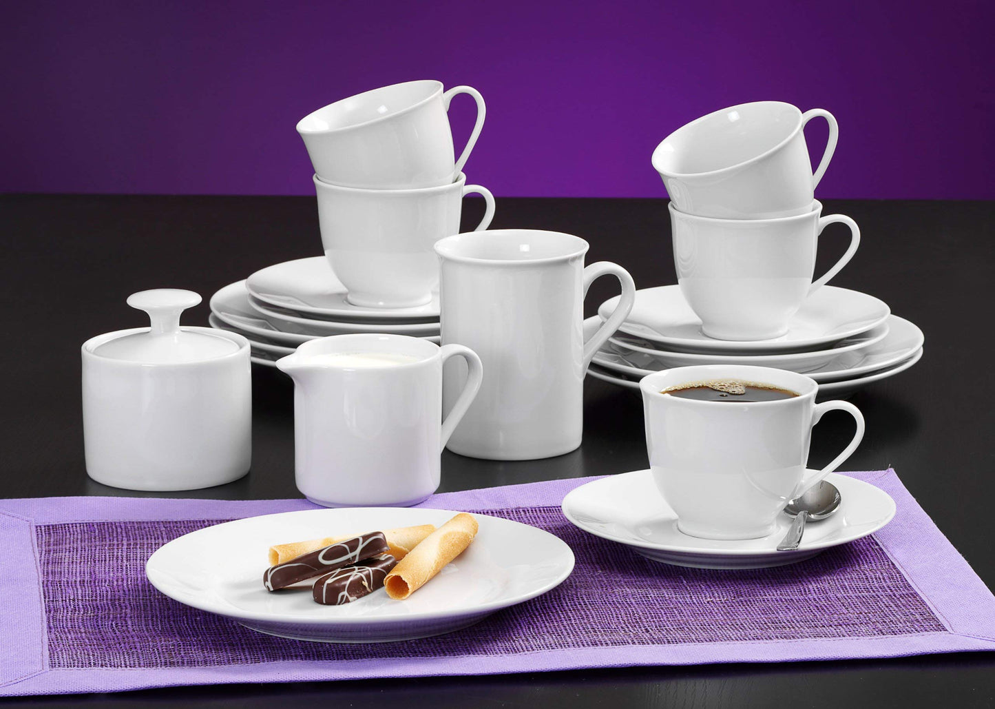 Ritzenhoff & Breker Zuckerdose und Milchkännchen Bianco, 2-teilig