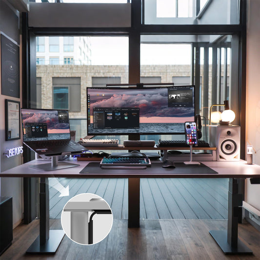 Stageek Kabelmanager-Selbstklebe-Kit,Gespleißte Installation Für alle Arten Von Kabelmanagement Im Büro, Kabelauslass,All-in-One Desktop Kabelmanager Kit