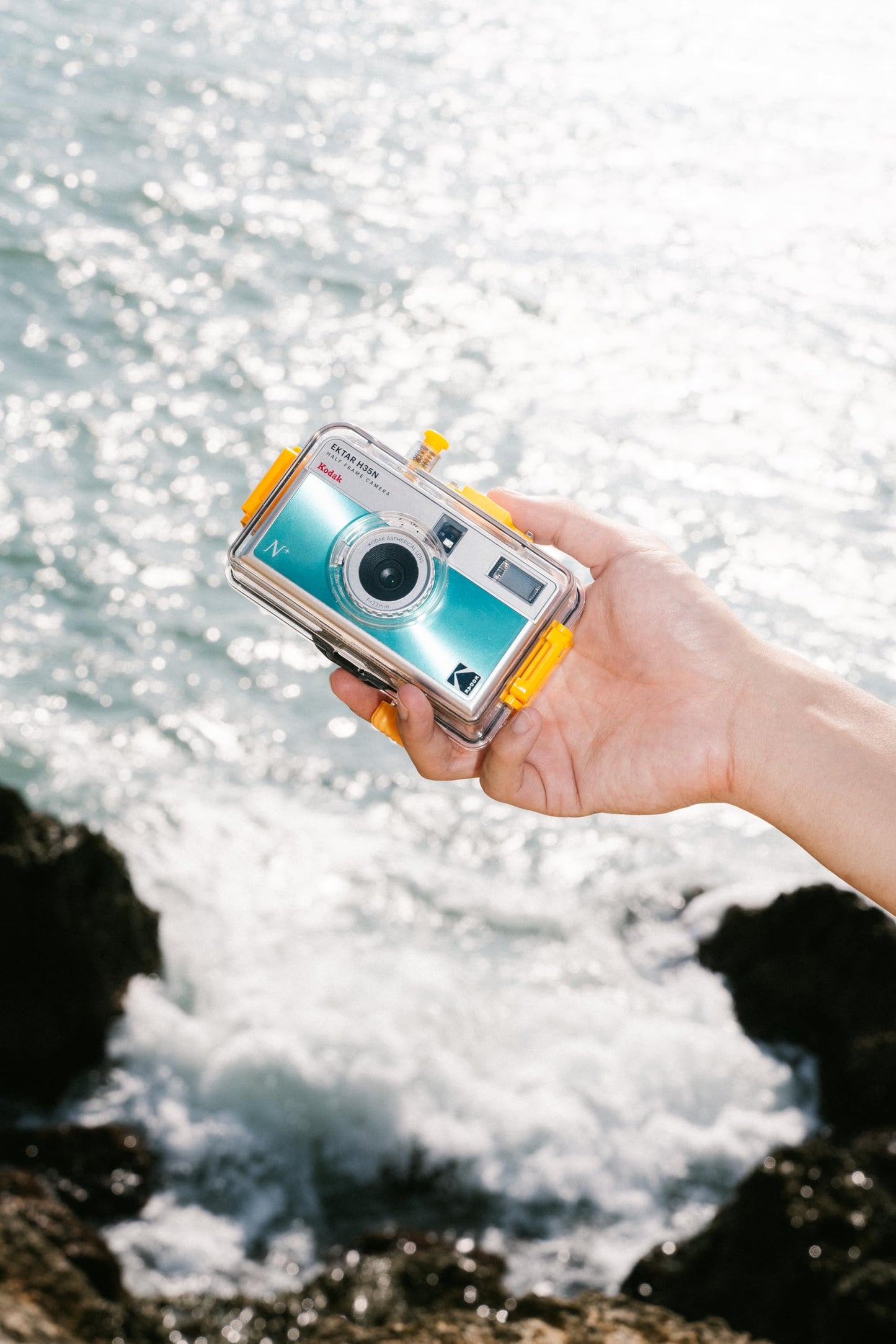 KODAK EKTAR H35N Halbformat-Filmkamera, 35 mm, wiederverwendbar, Bulb-Funktion, Sternfilter, beschichtetes, Objektiv (Rosa glasiert Premium-Set)