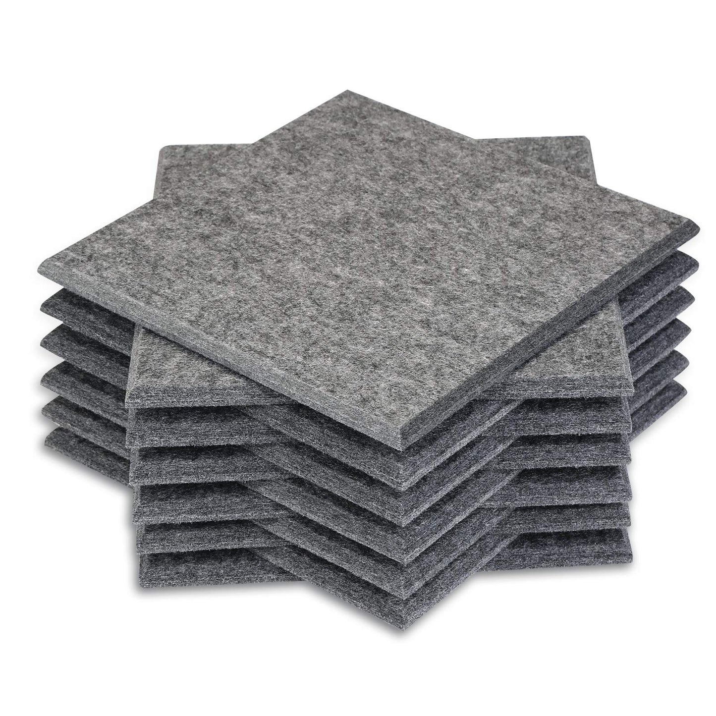 Akustik Panel, AGPtEK 12er Pack Akustische Absorptionsplatten 30,5x30,5x0.9 cm Schallschutzpaneele, Hohe Dichte Schallabsorbierende Akustik Panels für Haus & Büro, Wanddekor & Akustische Behandlung