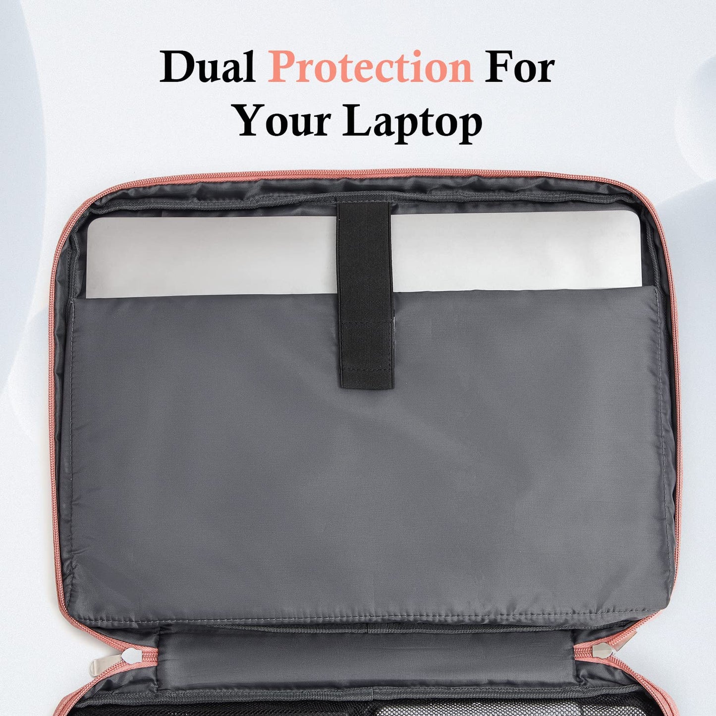 Bagasin Laptop Hülle Tasche, 15 15,6 16 Zoll TSA Laptoptasche Schutzhülle Sleeve Wasserdicht mit 4-lagigem Schutz, Computer Tragetasche für MacBook, HP, Dell, Lenovo, Asus Notebook