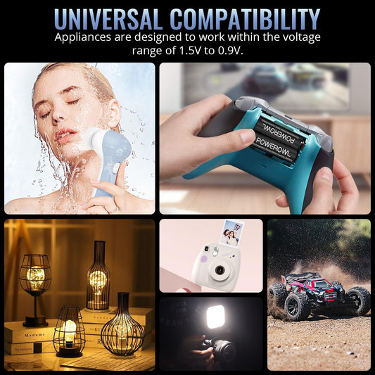 POWEROWL Akku AA 2800mAh AA Akku Wiederaufladbare 16 Stück (Geringe Selbstentladung, 1200 Zyklen) 1.2v NI-MH Wiederaufladbar AA Batterien