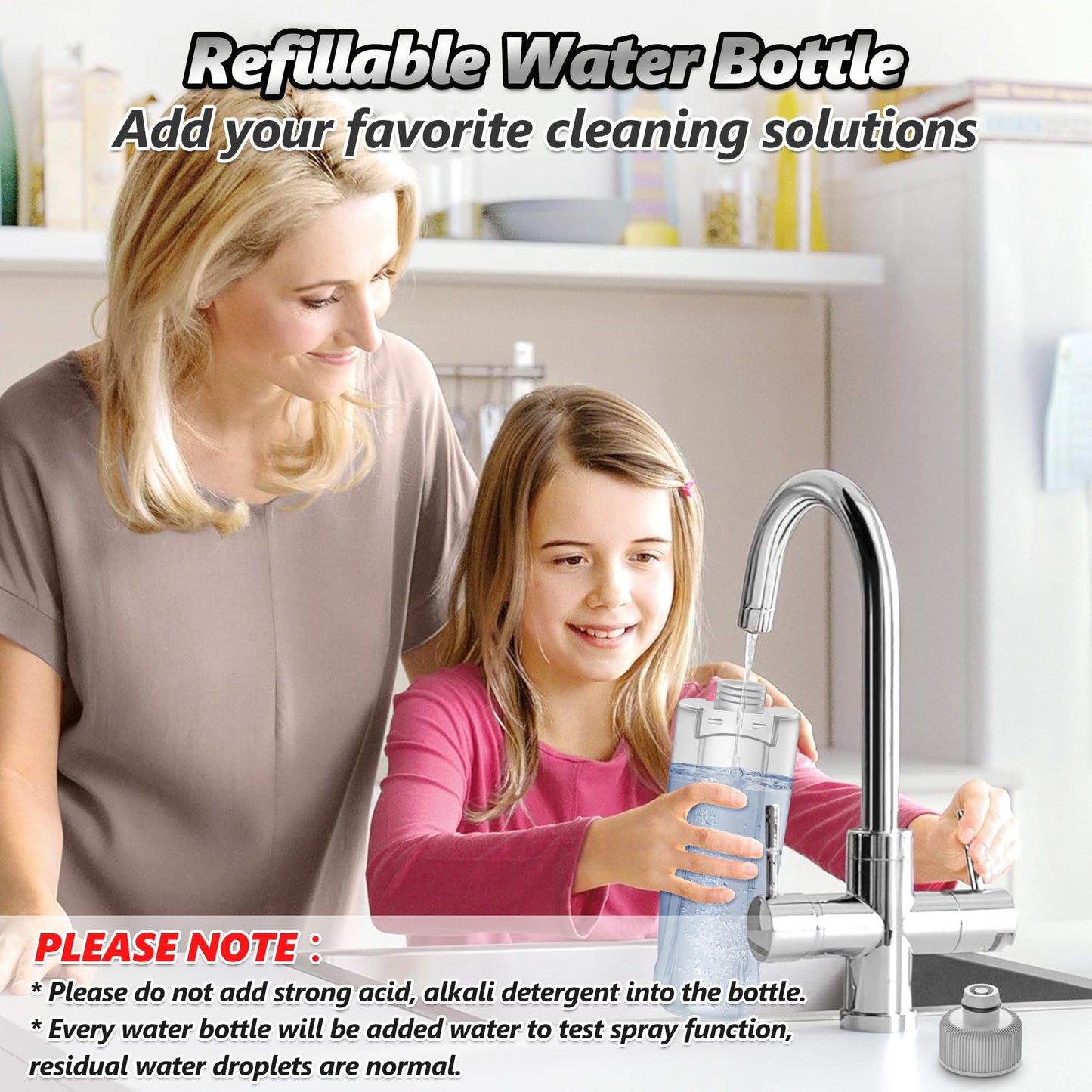 Wischer mit Sprühfunktion Sprühwischer Bodenwischer - MANGOTIME Wischmopp mit Sprühfunktion Spray Mop Nasswischer Bodenwischer mit Wassertank und 4 wischpads für die Reinigung der meisten Bodenarten