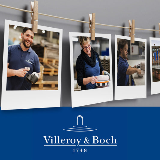 Villeroy & Boch – Manufacture Rock Teller-Set, 4 Tlg., Geschirr Set Für 2 Personen, Premium Porzellan, Schwarz