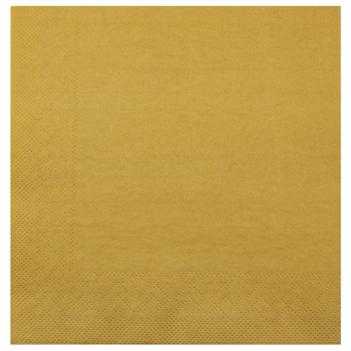 100 Stück | 40 cm Papierservietten GOLD Tissue Servietten einseitig 3-lagig Tischdekoration golden Tischdeko Deko Dinner Geburtstag Hochzeit Weihnachten