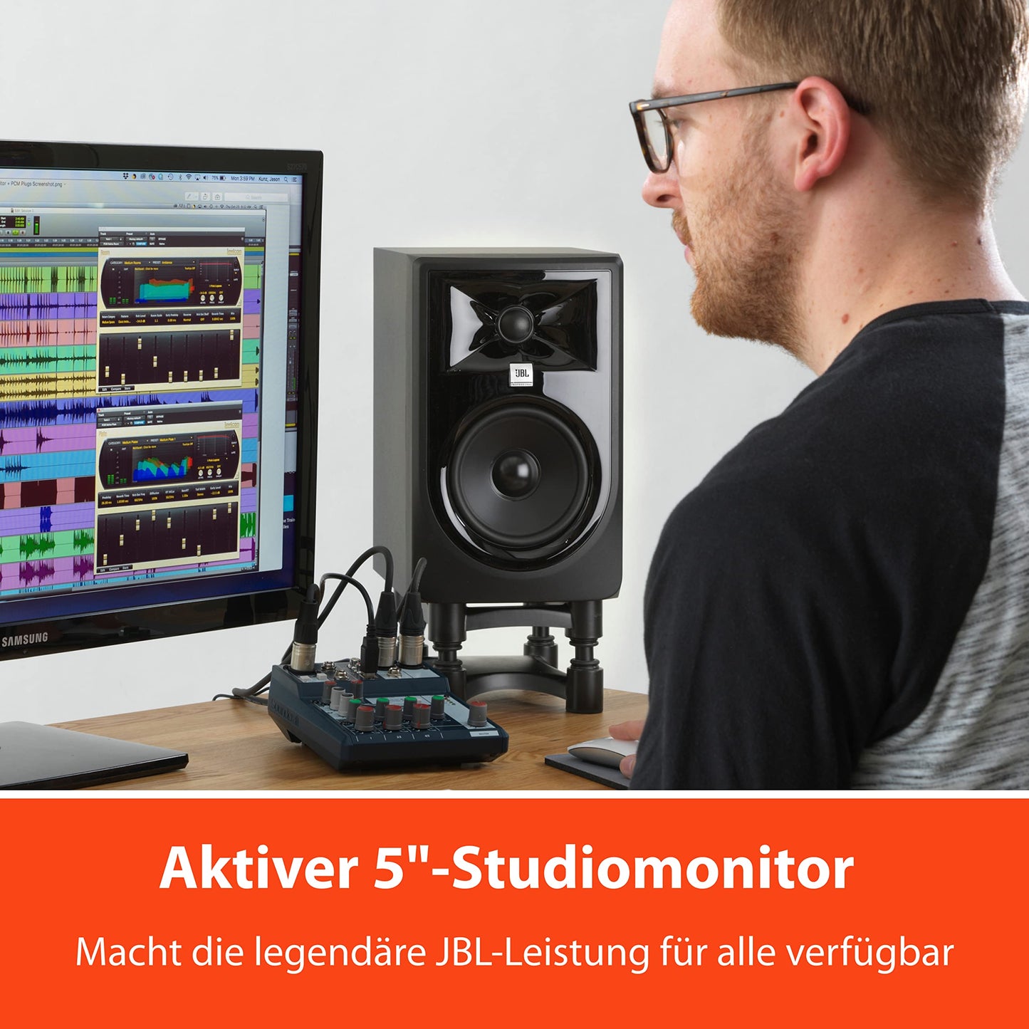 JBL 305P MKII Studio reference monitors