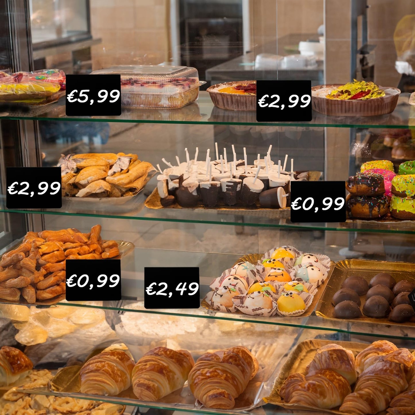 Ziamzra 20 Stück Kreidetafel Klein Aufsteller V-Form Kreidetafel Kunststoff Kleine Tafeln zum Beschriften 10x7.5cm für Preisschilder Buffet Reserviert Schilder Hochzeit Party Tischkarten Platzkarten