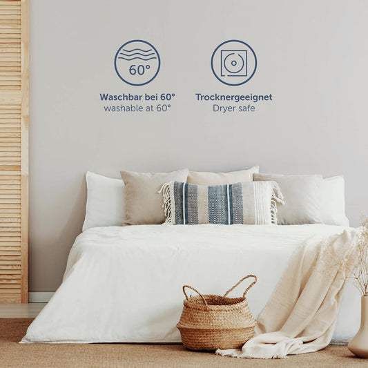 Blumtal® Basics Spannbettlaken Topper 140x200cm Jersey - Bettlaken 140x200cm aus 100% Baumwolle - Oeko-TEX zertifiziertes Spannbetttuch 140x200cm - Topper Spannbettlaken 140x200cm - Anthrazit