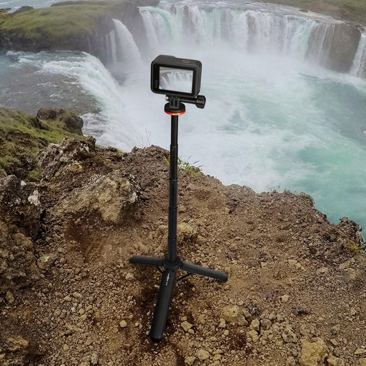 Vkesen Mini-Stativ für GoPro, Tragbar Stativ mit 51cm Verlängerungsstange, Mini-Selfie-Stick kompatibel mit GoPro Hero 13/12/11/10/9/8/7/Max, DJI Osmo Action Action-Kamera(Zubehör Für GoPro)
