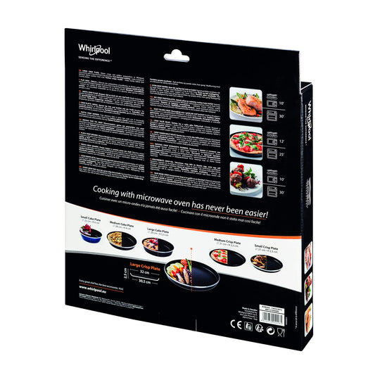 Whirlpool AVM305 - Mikrowellenzubehör/ Crisp-Platte groß (Ø30,5cm) für die Mikrowelle/ Passend auch für Bauknecht Mikrowellen