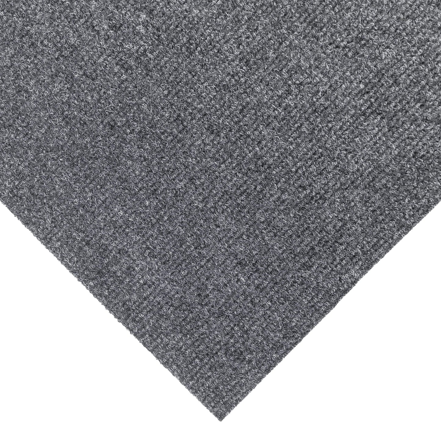 Primaflor Rips-Nadelfilz als Meterware - GLADIATOR, Grau, 2,00m x 7,00m, Schwer Entflammbarer, Gerippter Bodenbelag. Robuster Teppich-Boden