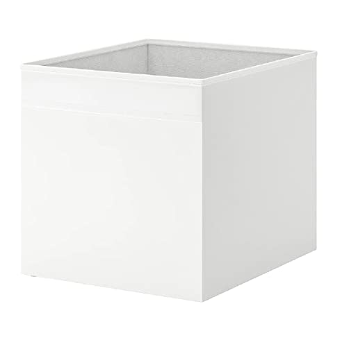 4x Drona Aufbewahrungsbox Regale Organizer Samtstoffbox weiß 33x38x33cm