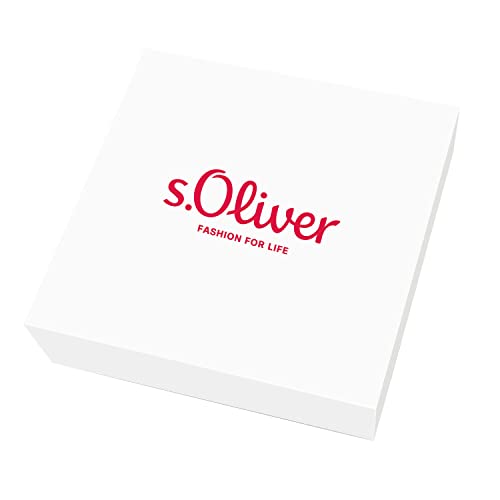 s.Oliver Kette mit Anhänger Edelstahl Damen Halsschmuck, mit Kristall, 40/45+3 cm, Silber, Kommt in Schmuck Geschenk Box, 2018567