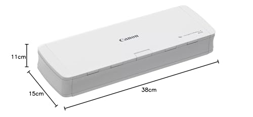 Canon Scanner imageFORMULA R10 Mobiler Scanner | Dokumentenscanner | Duplex Scanner | USB Kabel | Bis zu 12 Seiten pro Min | 20 Blatt Einzug | CaptureOnTouch Lite Software I OCR | durchsuchbare PDF