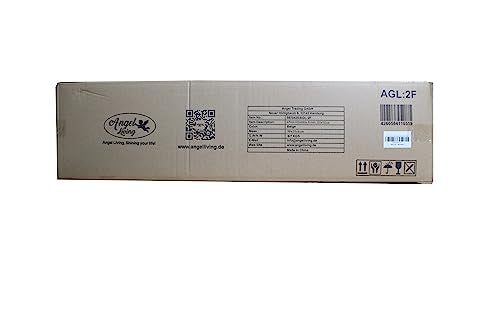 Angel Living Paravent 4tlg Sichtschutz,Faltbildschirm Raumteiler Sichtschutz aus Stahl und Polyester (Beige)