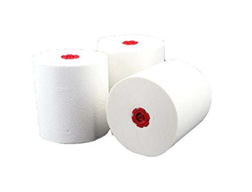 Blanc Cosmos Handtuchrollen "Classico" 840m Gesamt, 2-lagig, 140m pro Rolle, 6 Rollen, 100% Zellstoff - für Blanc Cosmos Handtuchrollenspender