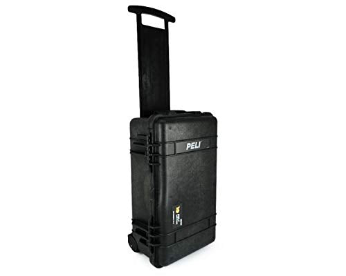 PELI 1510 Robuster Reise- und Outdoorkoffer, IP67 Wasser- und Staubdicht, 27L Volumen, Ohne Schaum, Schwarz