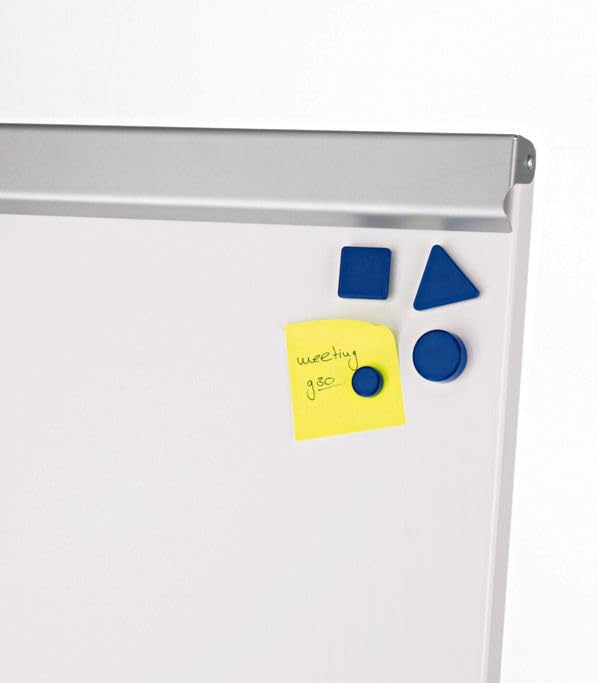 MAUL Flipchart MAULoffice 70 x 100 cm | Stabile Magnettafel mit Vierbein Gestell | Höhenverstellbar | Geeignet für Papier in verschiedenen Formaten | Mit Ablage für Marker und Stifte | Grau