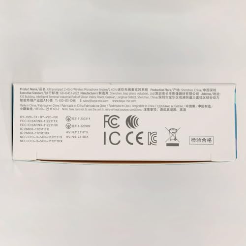 BOYA BY-V20 USB-C kabelloses Mikrofon, Mini-Ansteckmikrofon mit Geräuschunterdrückung, kompatibel mit Android/Typ-C-Smartphone, Laptop für YouTube, Podcast, Facebook, Vlogging Aufnahmen