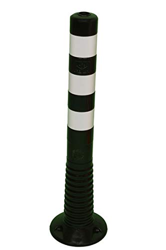 Flexible Verkehrspfosten, elastisch, 75cm, schwarz/weiß