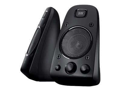 Logitech Z623 Lautsprecher-System mit Subwoofer, Satter Bass, 400 Watt Spitzenleistung, THX-Zertifiziert, 3.5mm & Cinch-Eingänge, Multi-Device, EU Stecker, PC/PS4/Xbox/TV/Smartphone/Tablet - Schwarz