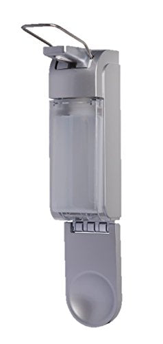 Blanc HYGIENIC - Desinfektionsmittelspender, Silber inkl. Leere 1L-Flasche zum Selbstbefüllen – Haut- & Händedesinfektion für professionelle Betriebshygiene – Dosiermenge variierbar - Made IN Germany