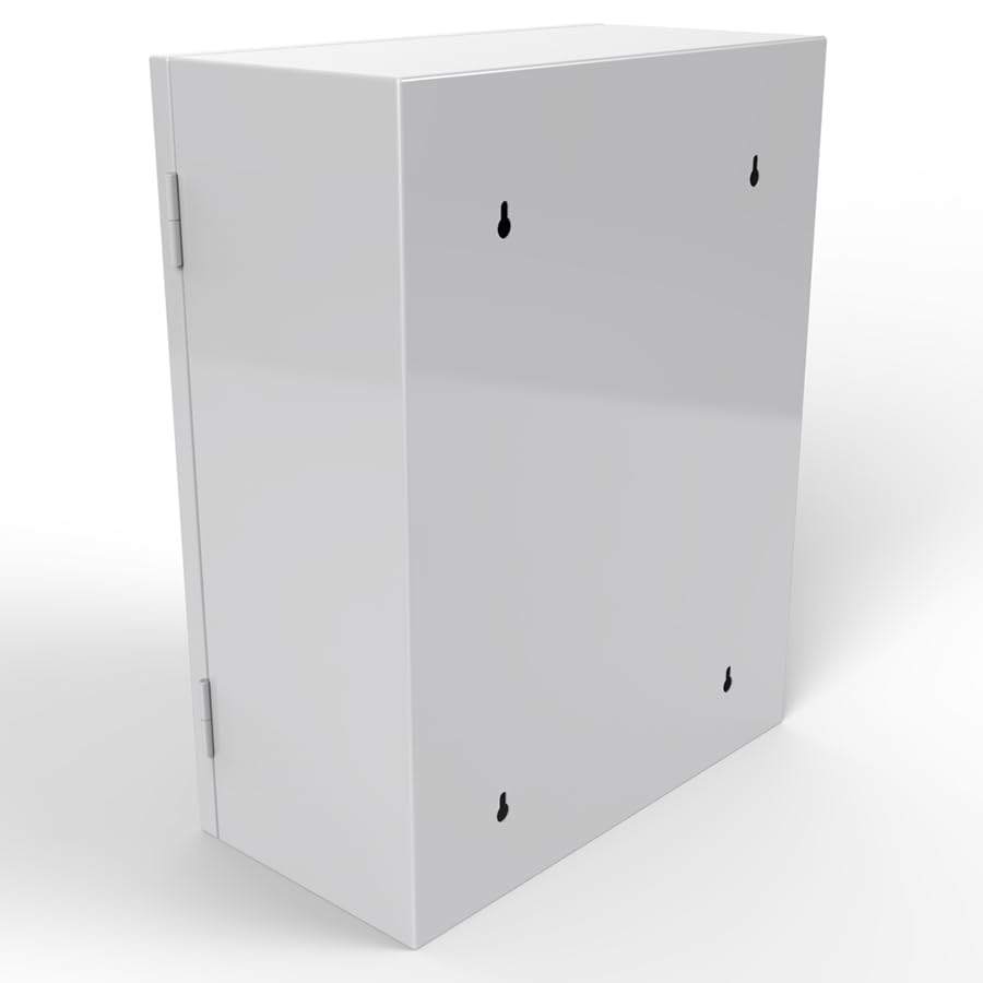 ISOP AED-Defibrillator-Aufbewahrungsschrank | Wandmontierte Erste-Hilfe-Box | AED-Alarmkasten aus Stahl, passend für die meisten AED-Modelle, für Zuhause, Büro, Pflegeheim, Bus