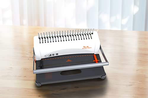 Peach All in one Plastikbindegerät - bis A3 quer - Preis-/Leistungs-Sieger* - bindet 350 Blatt - geeignet für alle marktüblichen Binderücken - inkl. Starterset - PB200-30A